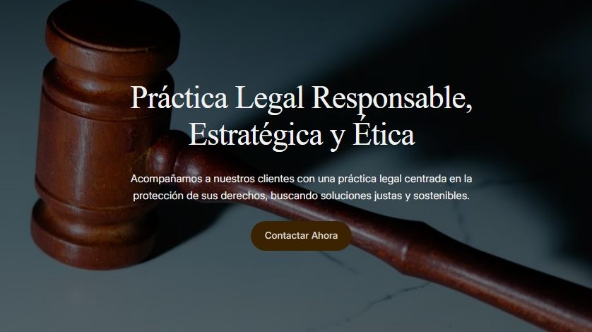 Captura de pantalla del sitio web de Gaona Garcia Abogados